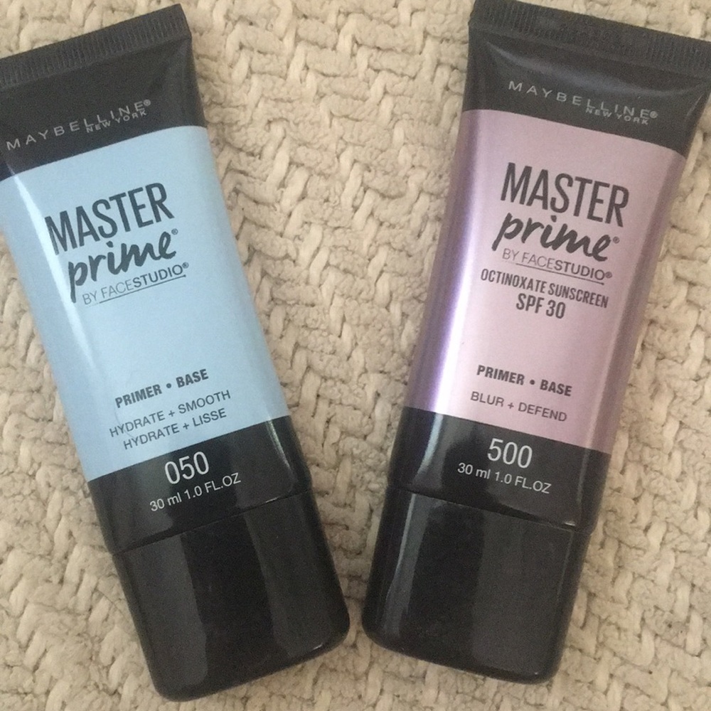 Two barely used drugstore primers